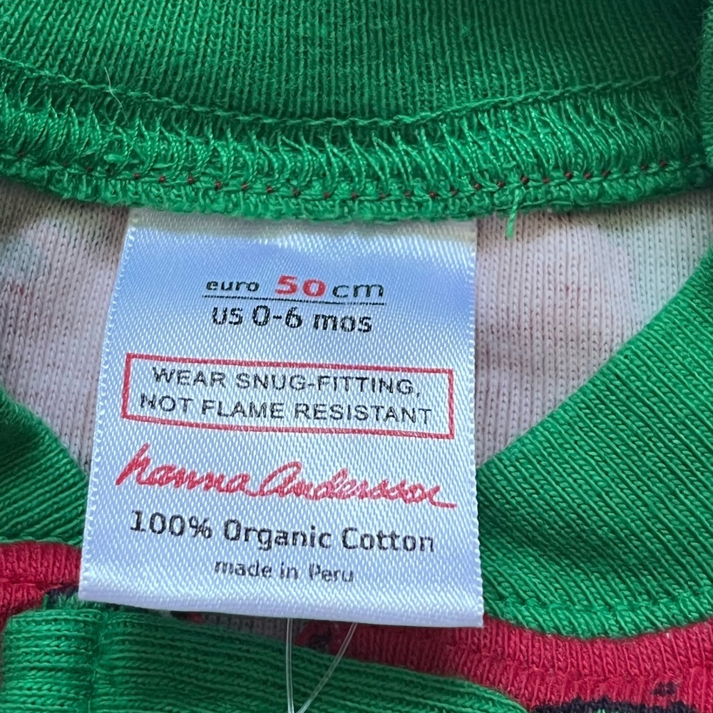 NWT Hanna Andersson Dino Print Footed Organic Cotton Sleeper Baby Size 0-6 Month - Picture 3 of 9